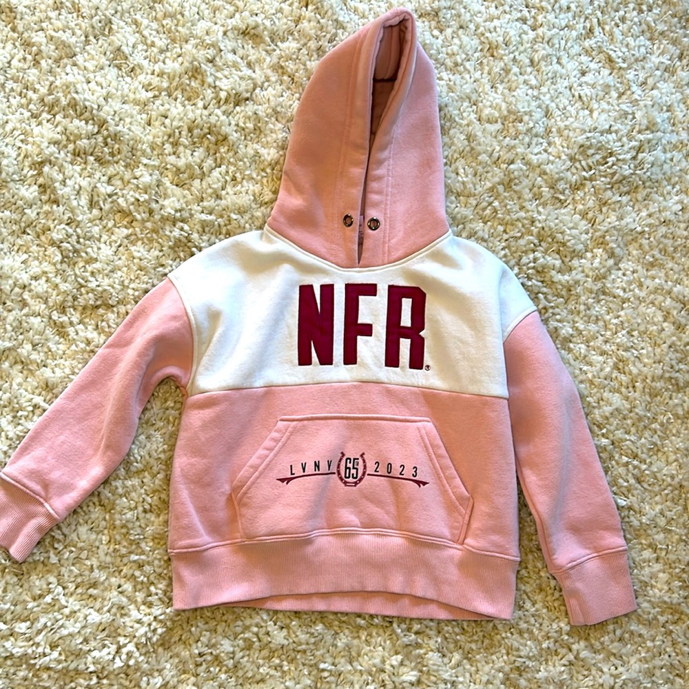 Girls National Finals Rodeo Hoodie Pink X Small Las Vegas